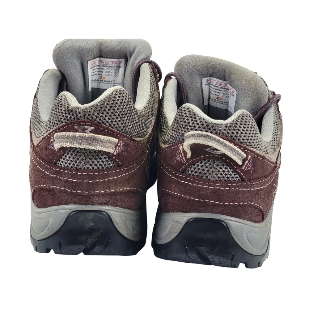 Garmont Amica Women's Brown Suede Mesh Trail Hiking Shoes Vibram‎ Soles US 8.5